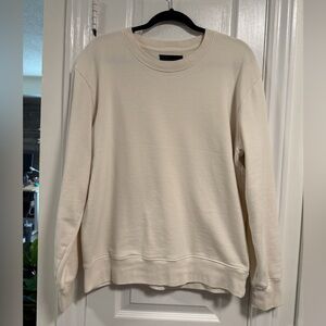 OAK + FORT oversized women’s Off-White Crewneck Sweater